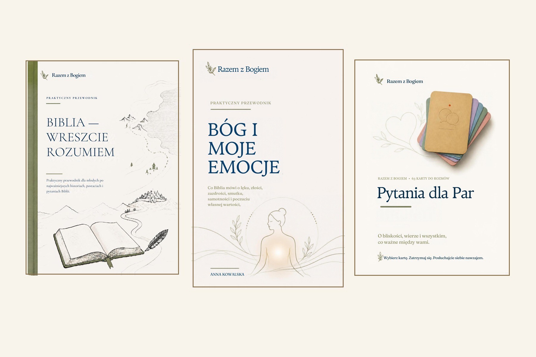 Pakiet Biblia — Wreszcie rozumiem, Bóg i moje emocje oraz Karty dla Par